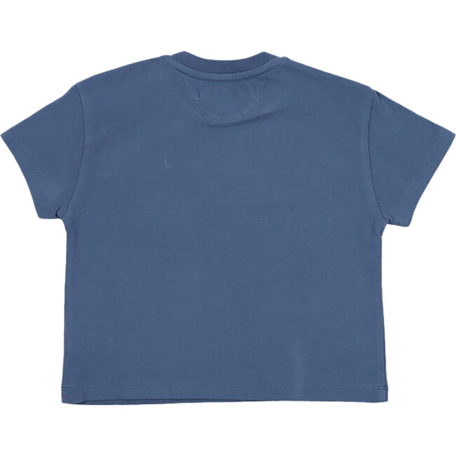 Babys Artic Ribbed Short Sleeve T-Shirt, Blue Steel - T-Shirts - 2