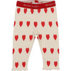 Baby Girls Singapore Elastic Waistband Legging, Love Motif - Leggings - 1 - thumbnail