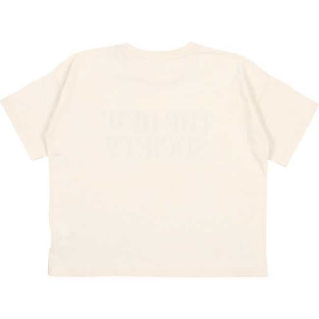 Artic Ribbed Collar Short Sleeve T-Shirt, Vanilla Cream - T-Shirts - 2