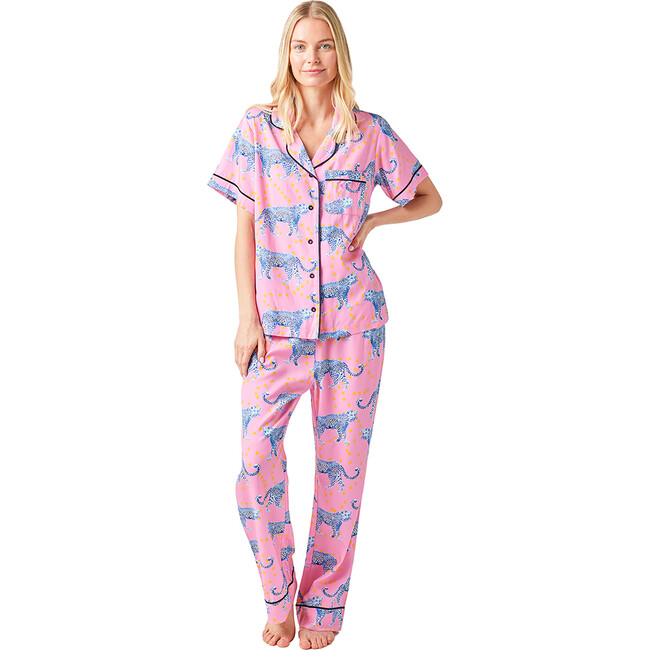 Women's Cosmic Cheetah Pajama Pants Set - Pajamas - 2