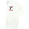 Personalized Embroidered Holiday Cardigan, Cream - Cardigans - 2