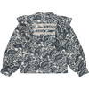 Women's Jaipur Front Ruffle Lace Blouse, Majestic Paisley - Blouses - 1 - thumbnail