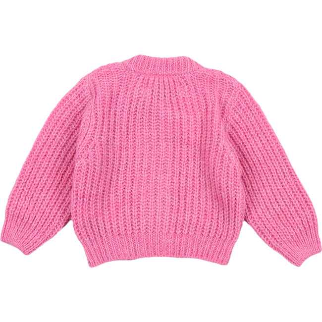 Babys Tampere Round Neck Button Cardigan, Blush Pink - Cardigans - 2