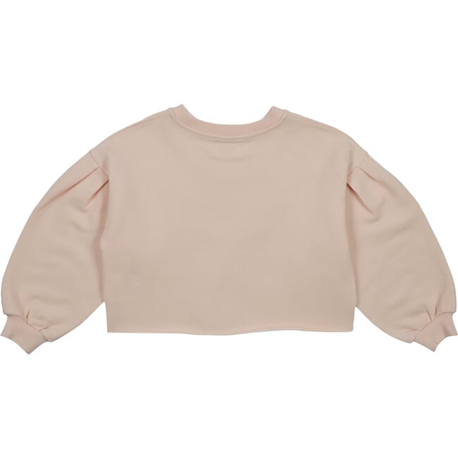 Boreal Crop Drop Shoulder Sweater, Pale Taupe - Sweaters - 2