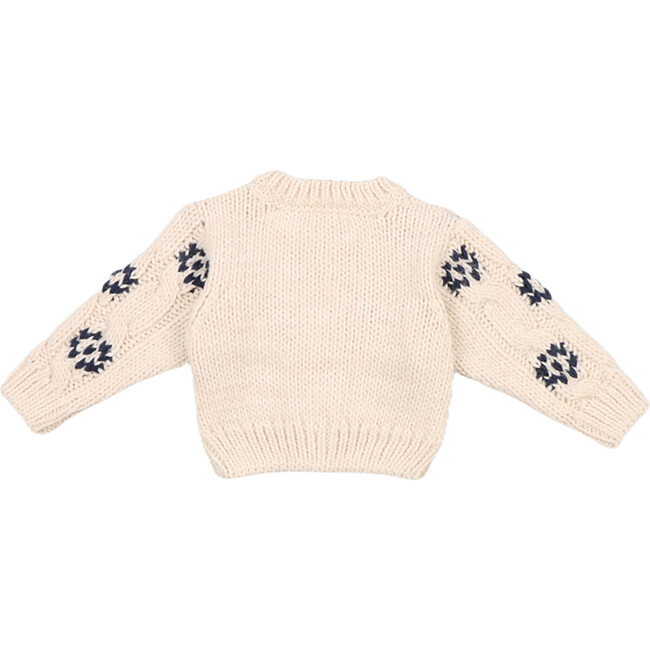 Babys Osaka Ribbed V-Neck Cardigan, Vanilla Cream - Cardigans - 2