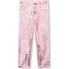 Stretch Cotton Jeans, Pink - Jeans - 1 - thumbnail