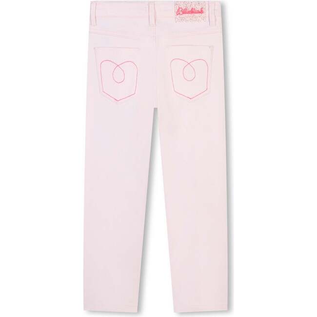 Stretch Cotton Jeans, Pink - Jeans - 2