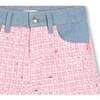 Tweed Denim Shorts, Pink - Shorts - 3