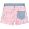 Tweed Denim Shorts, Pink - Shorts - 4