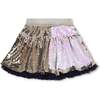 Sequin Metallic Skirt, Gold - Skirts - 3