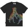 Rubin Tiger Graphic T-Shirt, Black - T-Shirts - 1 - thumbnail