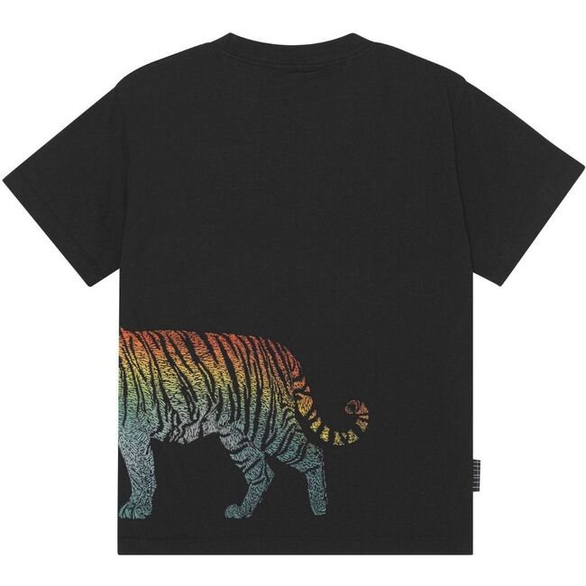 Rubin Tiger Graphic T-Shirt, Black - T-Shirts - 2