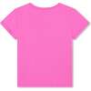 Sequin Heart Applique T-Shirt, Pink - T-Shirts - 2