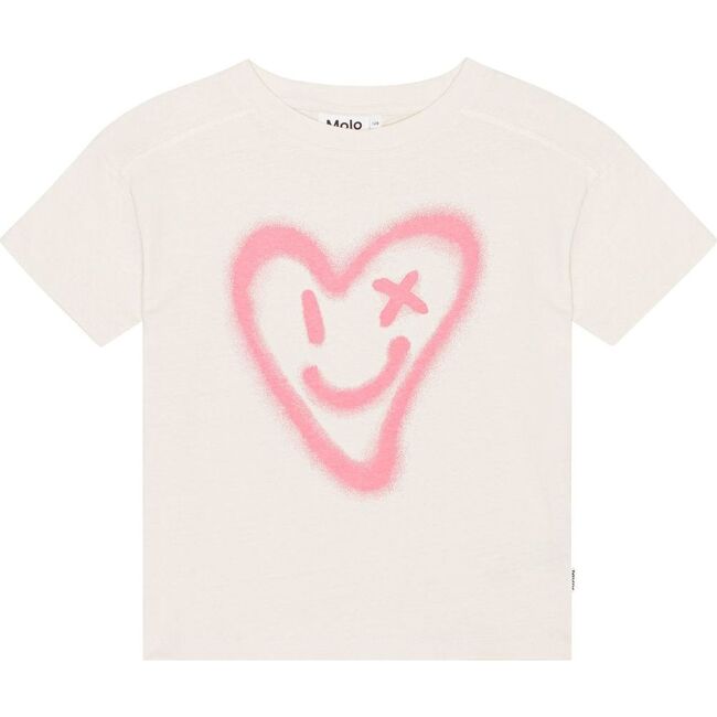 Renata Smiley Heart T-Shirt, White