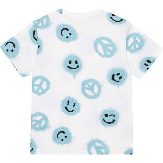 Riley Peace Smiley T-Shirt ,White - T-Shirts - 2