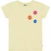 Ranva Smiley T-Shirt, Yellow - T-Shirts - 1 - thumbnail