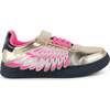 Metallic Wing Sneakers, Gold - Sneakers - 3