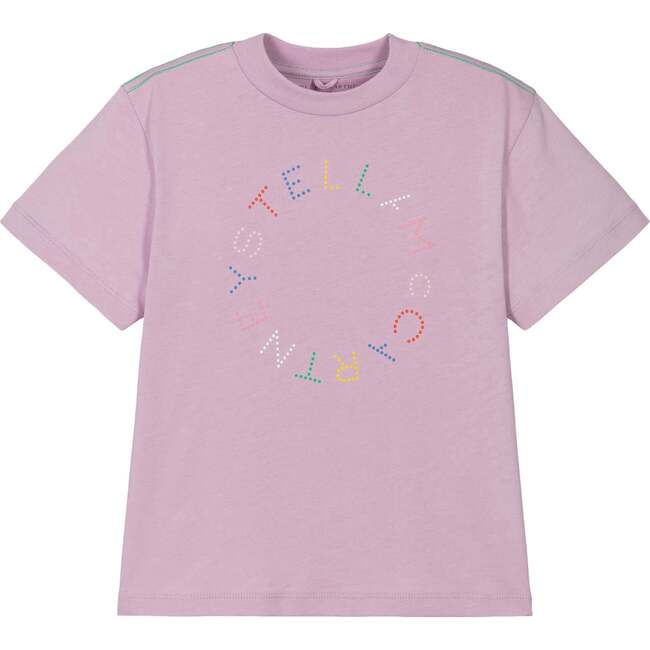 Logo Dot Print T-Shirt, Pink