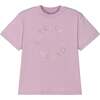 Logo Dot Print T-Shirt, Pink - T-Shirts - 1 - thumbnail