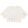 Logo Dot Print T-Shirt, White - T-Shirts - 1 - thumbnail