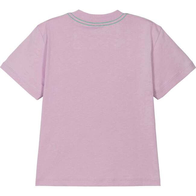 Logo Dot Print T-Shirt, Pink - T-Shirts - 2