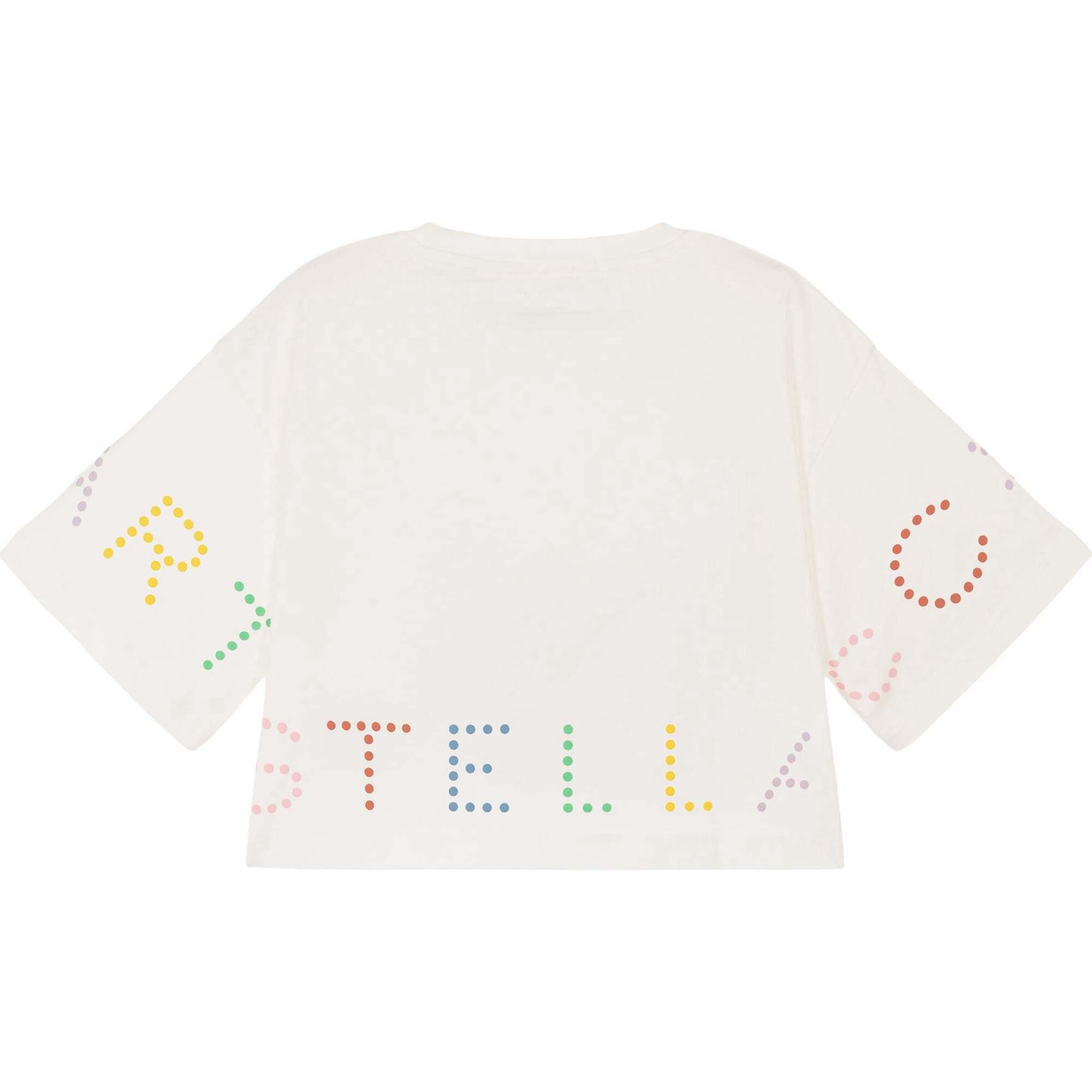 Logo Dot Print T-Shirt, White - Stella McCartney Tops