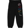 Logo Cotton Sweatpants, Black - Sweatpants - 1 - thumbnail