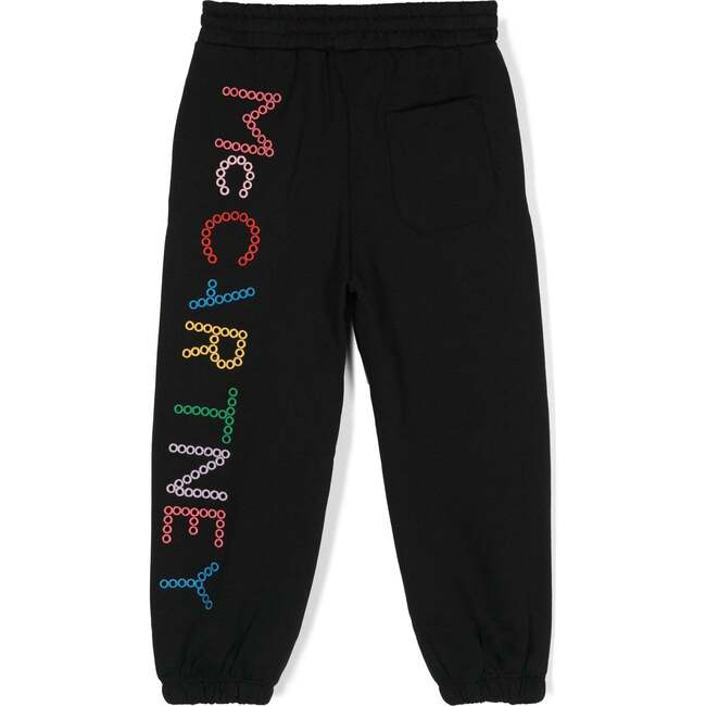 Logo Cotton Sweatpants, Black - Sweatpants - 2