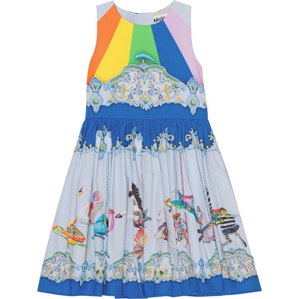 Caisi Sleeveless Dress, Blue - Dresses - 1