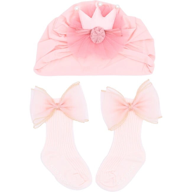 Bow & Flower Crown Gift Set, Pink - Mixed Gift Sets - 1