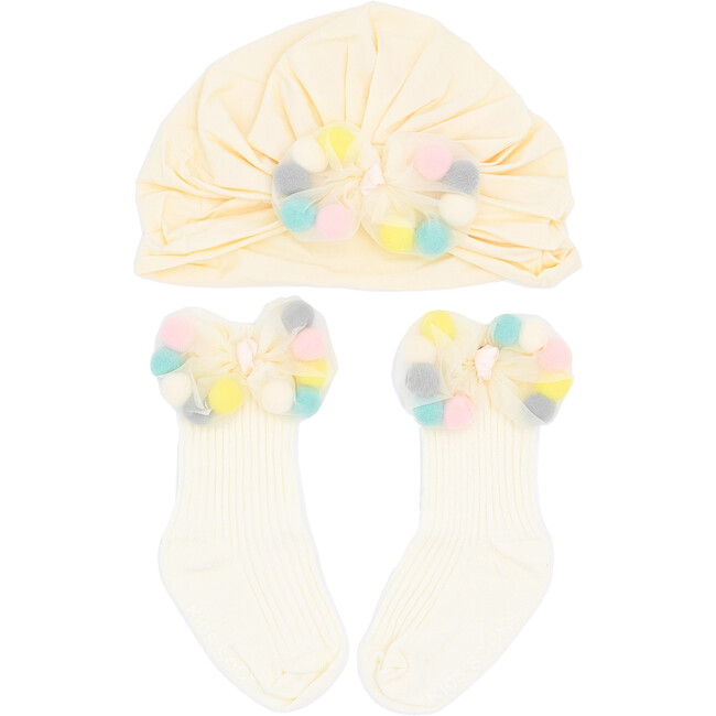 Multicolor Bow Gift Set, Ivory