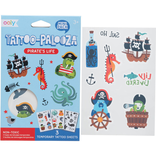 Maisonette Ocean Pirate Shark Theme Stocking Stuffer Bundle - Mixed Gift Sets - 7