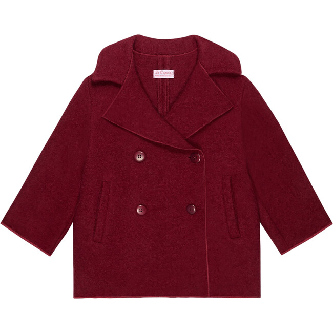 Burgundy Austria Wool Boy Jacket