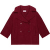 Burgundy Austria Wool Boy Jacket - Coats - 1 - thumbnail