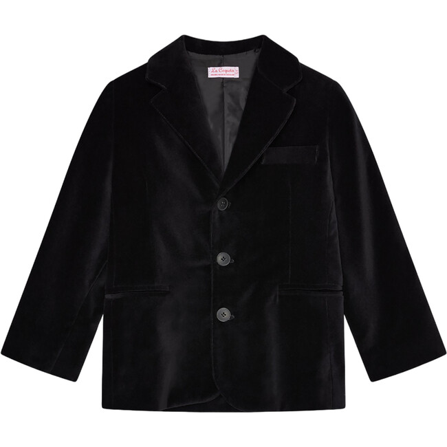 Black Fiesta Velvet Boy Jacket