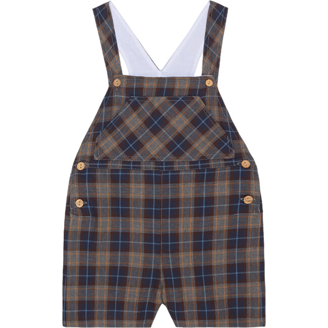 Baby Blue Check Salma Overalls - Overalls - 1