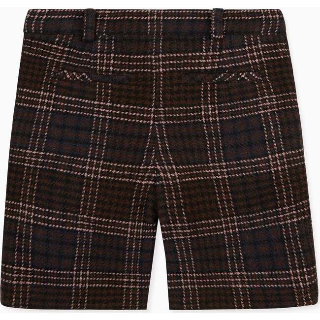 Beige Check Lucas Boy Shorts - Shorts - 2