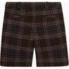 Beige Check Lucas Boy Shorts - Shorts - 2