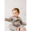 Merino Wool Baby Cardigan, Heather Brown - Cardigans - 3