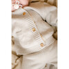 Merino Wool Baby Cardigan, Light Heather Gray - Cardigans - 2