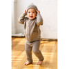 Merino Wool Baby Gift Set, Heather Brown - Mixed Apparel Set - 2