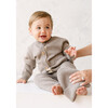 Merino Wool Baby Gift Set, Heather Brown - Mixed Apparel Set - 6