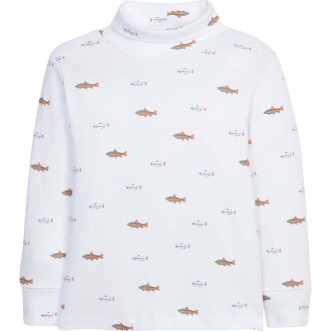 Printed Turtleneck, Fish