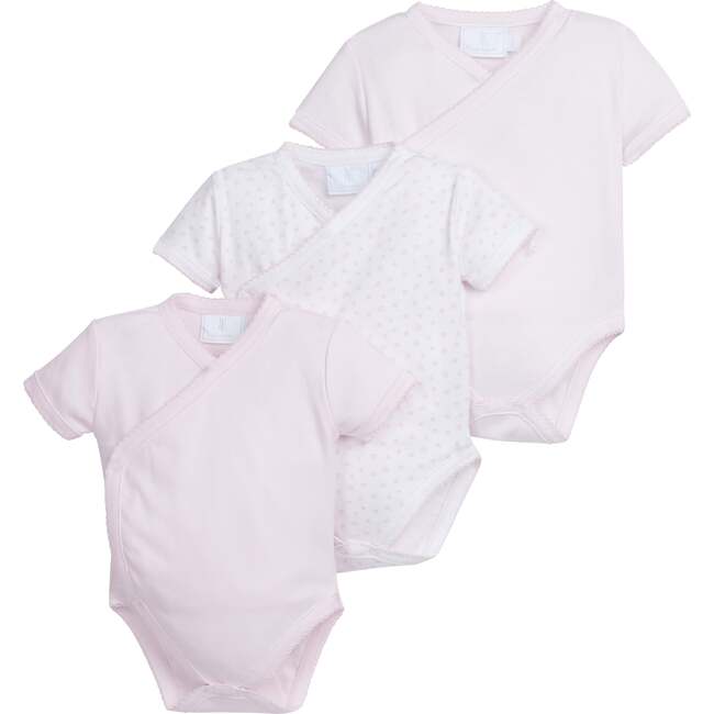 Set of 3 Onesies, Light Pink