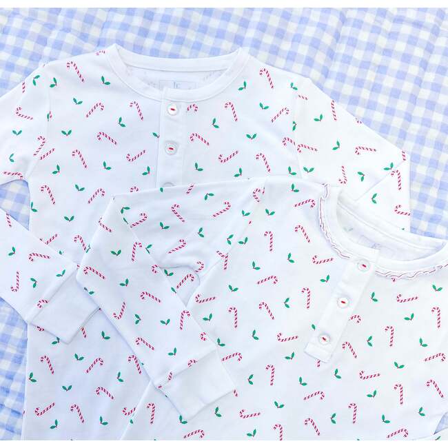 Ruffled Printed Jammies, Candy Cane Lane - Pajamas - 2