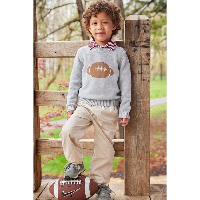 Intarsia Sweater, Football - Sweaters - 2