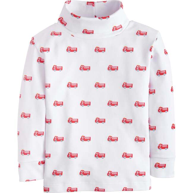 Printed Turtleneck, Fire Trucks