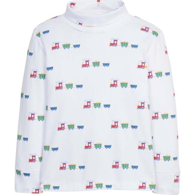 Printed Turtleneck, Trains - Shirts - 1