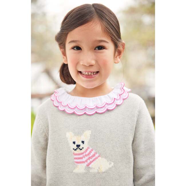 Intarsia Sweater, Girl Frenchie - Sweaters - 2