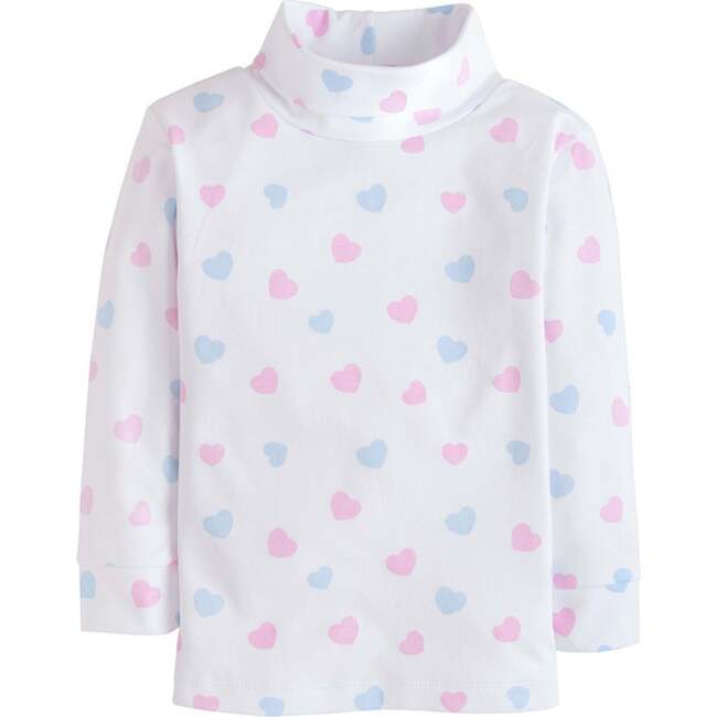 Printed Turtleneck, Hearts